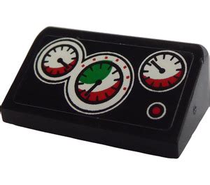 LEGO Slope 1 X 2 31 With Gauges And Dials Sticker 85984 Brick