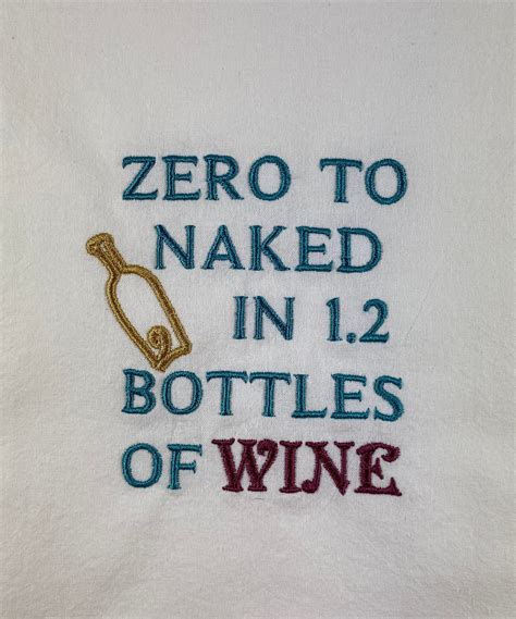 Zero To Naked In Bottles Of Wine Natural Colors Etsy