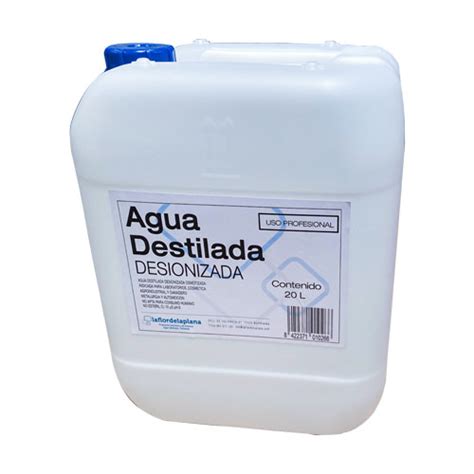 Agua Destilada Desionizada 20l Laflores