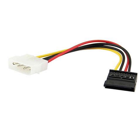 Cabo Adaptador Energia Alimenta O Molex Macho Para Sata F Mea Pin