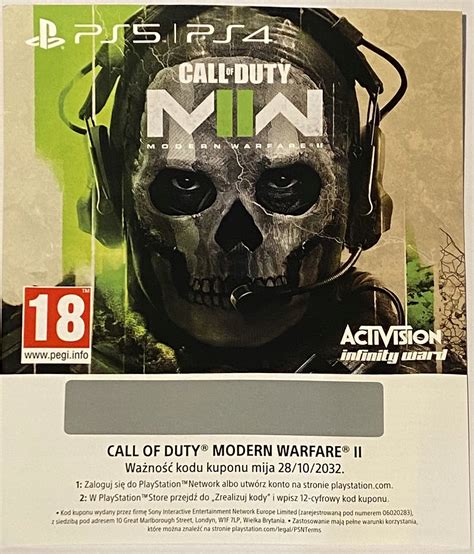 Call Of Duty Mw Ii Modern Warfare 2 Pl Kod Ps5 Stan Nowy 249 90