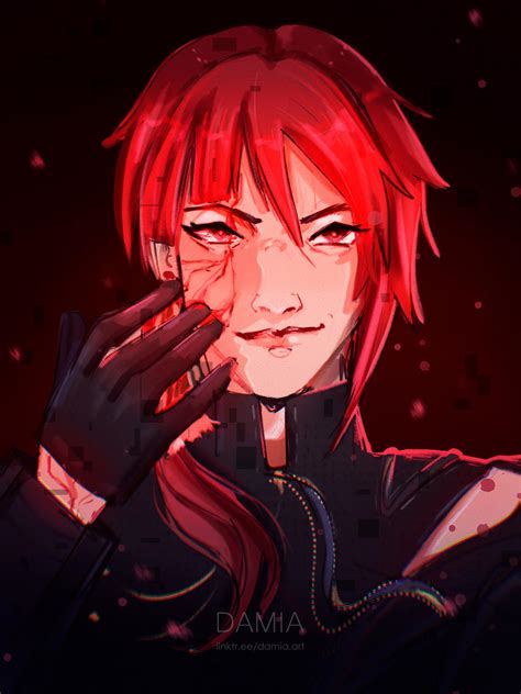 oc portrait  damiaart  deviantart