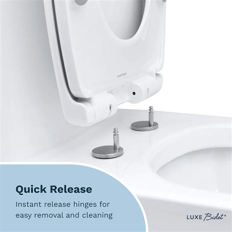 Luxe Bidet Luxe Ts E Elongated Comfort Fit Toilet Seat With Slow