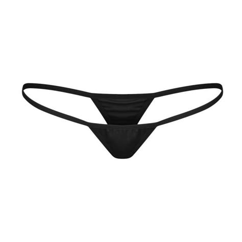 Sexy femmes dentelle v string slips culottes tongs g string lingerie sous vêtements t1 Noir