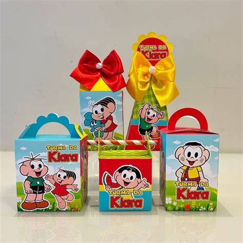 Lembrancinhas De Aniversário Turma Da Mônica - Kit 20 Caixas De Personalizados Turma Da Mônica | Aniversário E Festas ...