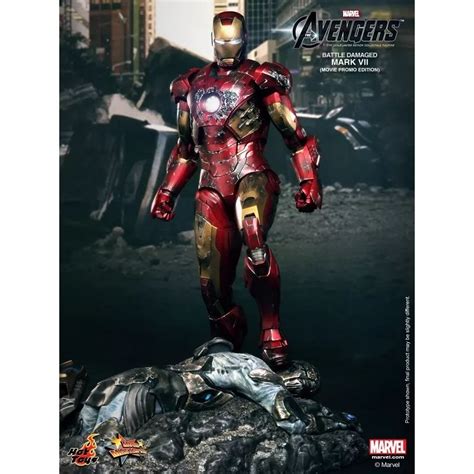 全新 野獸國 Hot Toys MMS196 復仇者聯盟 鋼鐵人 馬克7 MARK7 mms500 戰損版 蝦皮購物