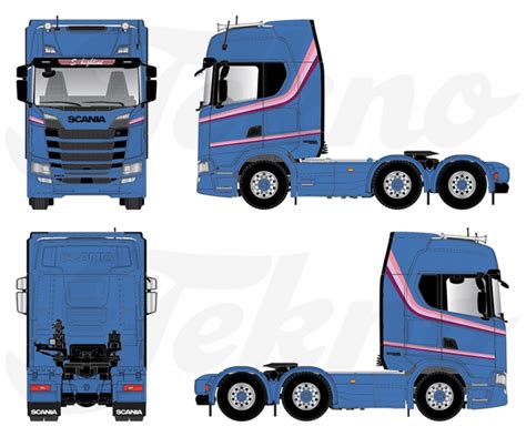 Tekno Truck Model Drawing Scania S Serie Highline Modellen Oude