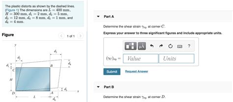 Solved The Plastic Distorts As Shown By The Dashed Lines Chegg