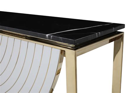 Modrest Flavio - Gold + Marble Console Table | Atlas Furniture Imports