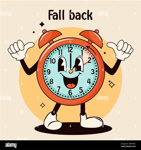 Daylight saving time, fall back illustration Stock Vector Image & Art ...