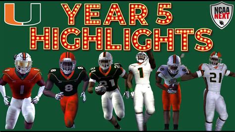 Year Highlights Miami Hurricanes National Championship Season