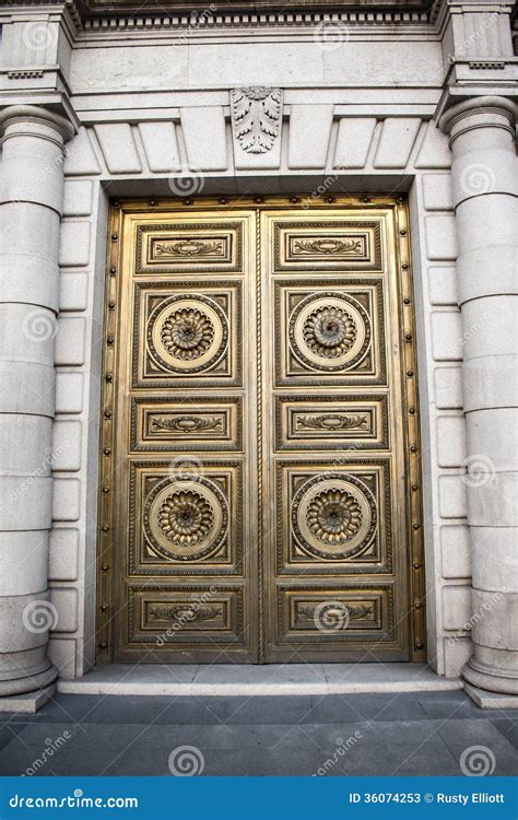 Gold Door Stock Image Image Of Europe Symbol Gold 36074253