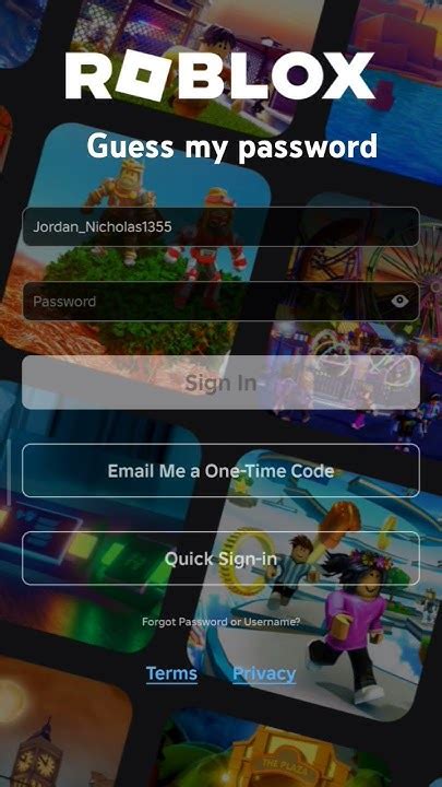 Guess Password Roblox