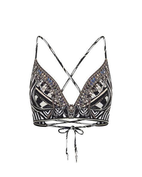 Camilla Lace Up Bikini Top Lyst