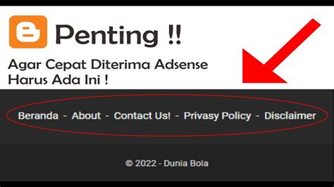 Cara Membuat Privasy Policy Disclaimer About Us Pada Blogger