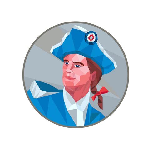 American Patriot Circle Low Polygon 11885015 Vector Art at Vecteezy