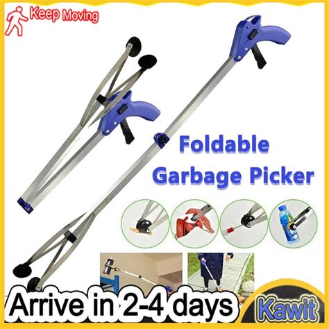 folding garbage picker cm trash picker garbage pick  stick grabber