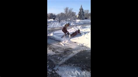 Blondes Making A Naked Snow Angel YouTube