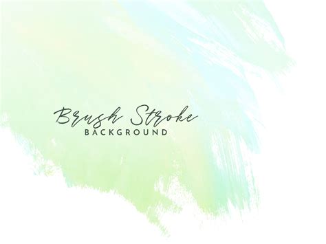 Abstract Soft Green Watercolor Brush Stroke Background 13375998 Vector