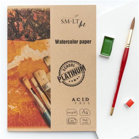 Papier Akwarelowy W Teczce Smlt Art School Platinium Watercolor Paper