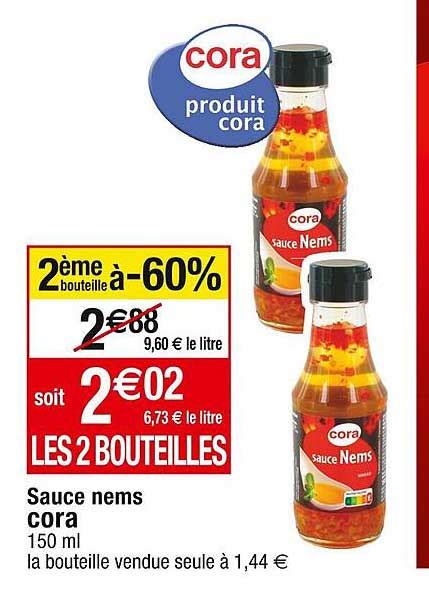 Promo Sauce Nems Cora Chez Cora ICatalogue Fr