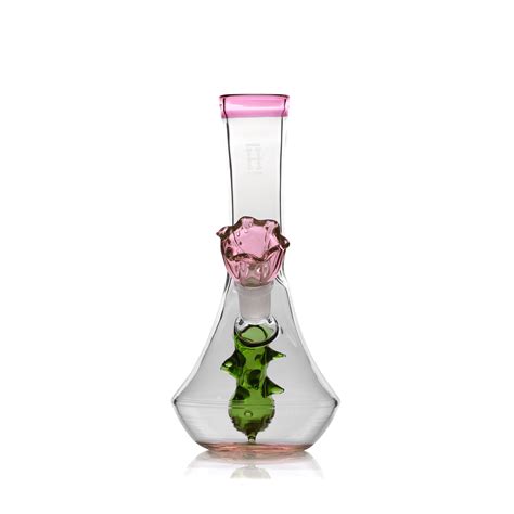 7” Flower Vase Bong Rose Bowl Includes World Of Bongs