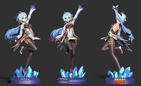 Ganyu Genshin Impact Fanart 3d Model By Sinh Nguyen