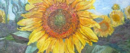 Картина "Мазанка, весна" - холст, масло, живопись