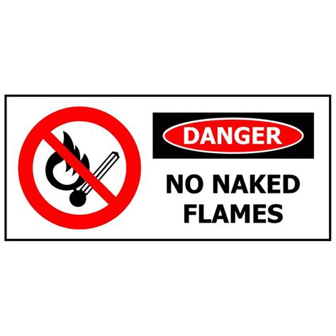 DANGER NO NAKED FLAMES Safety Genius
