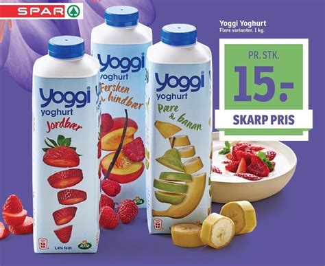 Yoggi Yoghurt Tilbud Hos Spar