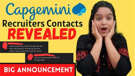 Capgemini Recruiters Contacts Revealed Capgemini Onboarding Team