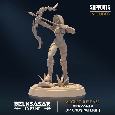 Undying Light Sentinel A Nude And Normal Stl File For Cults