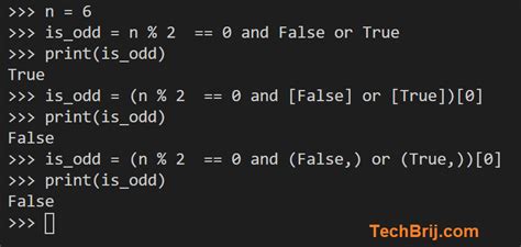Does Python person a ternary conditional function?