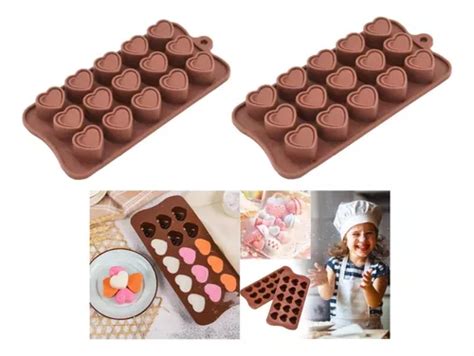 Moldes Chocolate Chocolateria Molde Desmontable Corazon Cuotas Sin