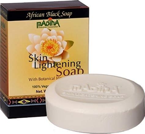 Madina Skin Lightening Botanical African Black Soap 35