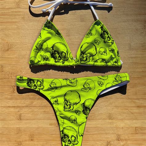 Skull Bikini Etsy