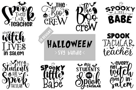 Halloween SVG Bundle,10 Designs Graphic by Svg Box · Creative Fabrica