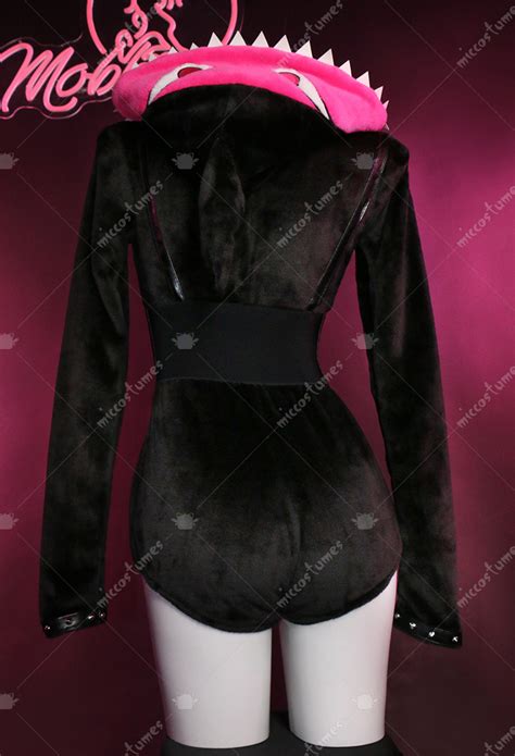 Halloween Plush Hooded Bodysuit Homewear And Thigh Socks Game Sexy Lingerie Set Top Quality