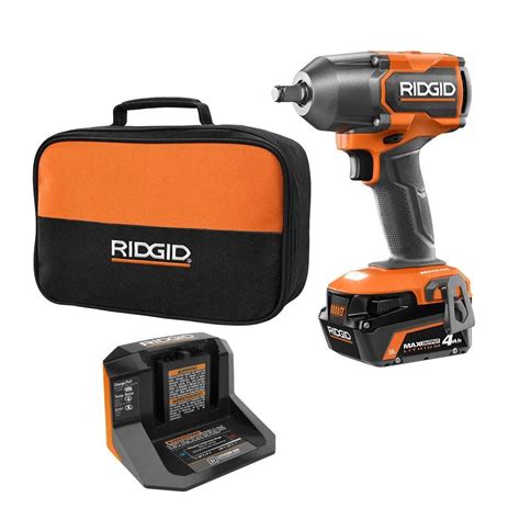 Ridgid V Brushless Cordless In Impact Wrench Kit With Ah