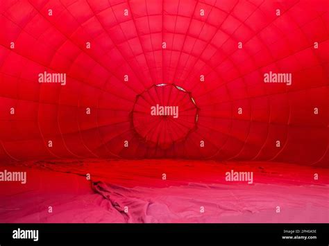 View Of The Taking Off Hot Air Balloon From The Inside Stock Photo Alamy