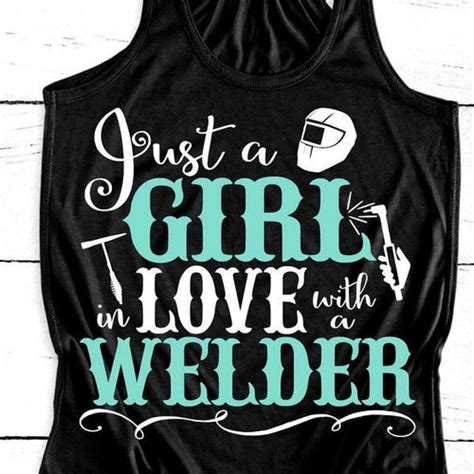 Welder S Wife Welder Wife Tank Top Welder Shirts Etsy