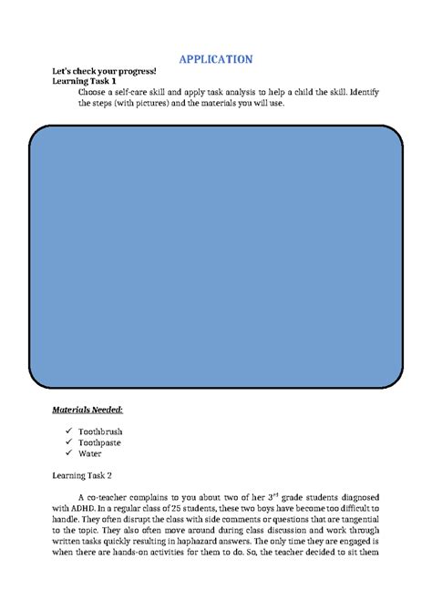 Answer Lesson-6 - APPLICATION Let’s check your progress! Learning Task