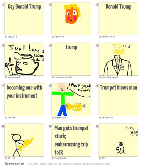 Gay Donald Trump Drawception