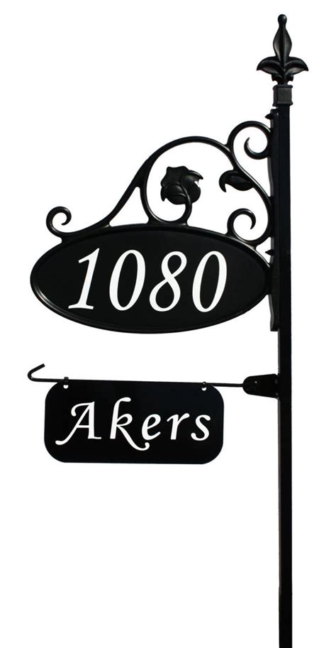 Address America Park Place Double Sided Reflective Address Etsy Address Signs For Yard