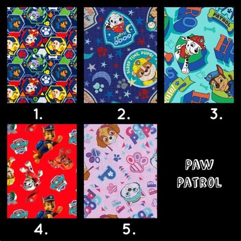 Paw Patrol Quilt Panel Etsy