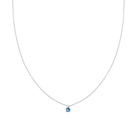 Collana Catena Forzatina Diamantata Con Punto Luce Tondo Cubic Zirconia