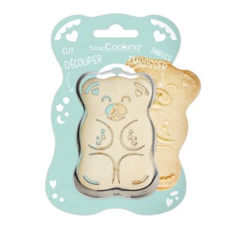 D Coupoir Et Embosseur Bois Ourson Scrapcooking Maspatule