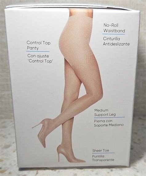 Pair Leggs Sheer Energy Compression Tights Medium Support Leg Suntan