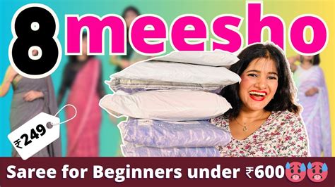 Meesho Saree Haul Meesho Cotton Saree Haul Meesho Net Saree