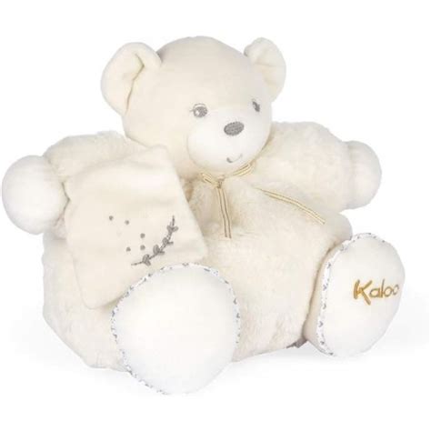 Doudou Patapouf Ourson crème Kaloo en coffret cadeau